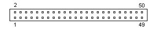IDC 50-pin internal male